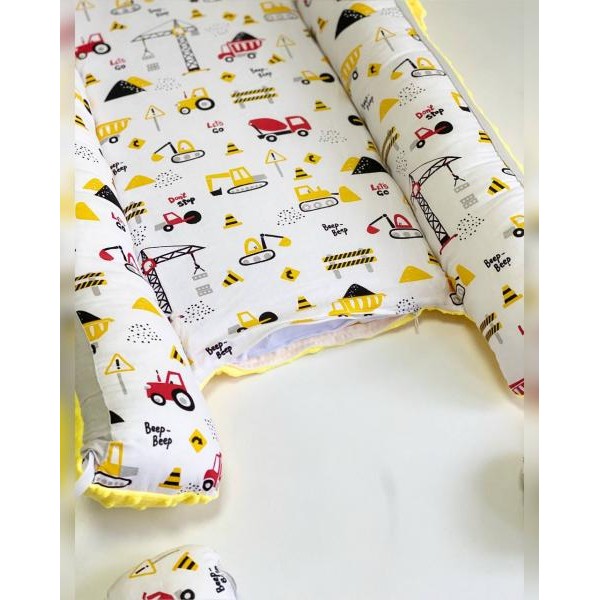 Babynest Plush MyKids 0119 Cars Yellow