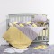 Lenjerie MyKids 6 piese Gray-Yellow fara baldachin 120x60 cm