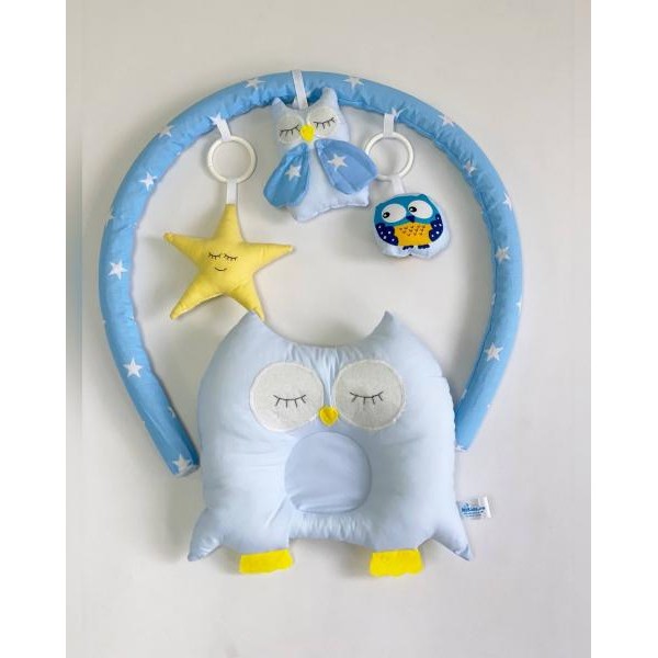 Babynest Plush MyKids 0115 Owls Blue