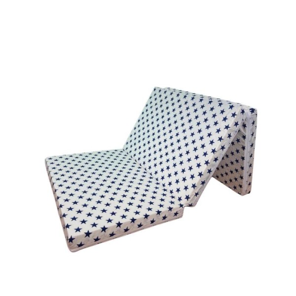 Saltea Pliabila Spuma Poliuretanica 120x60x5 cm - Dark Blue Stars