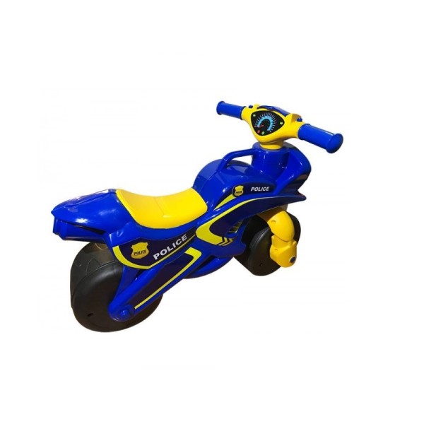 Motocicleta de impins MyKids Police Music 0139/57 Albastru Galben