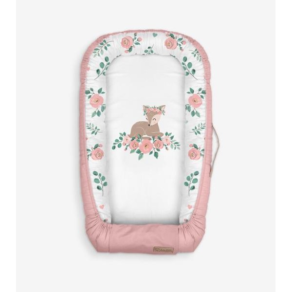 Baby Nest Klups Nature & Love Rose N001