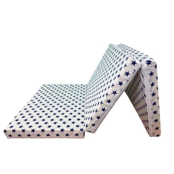 Saltea Pliabila Spuma Poliuretanica 120x60x5 cm - Dark Blue Stars