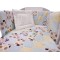 Lenjerie MyKids Mini Patratel Multicolor Buline Maro 4 Piese 120x60