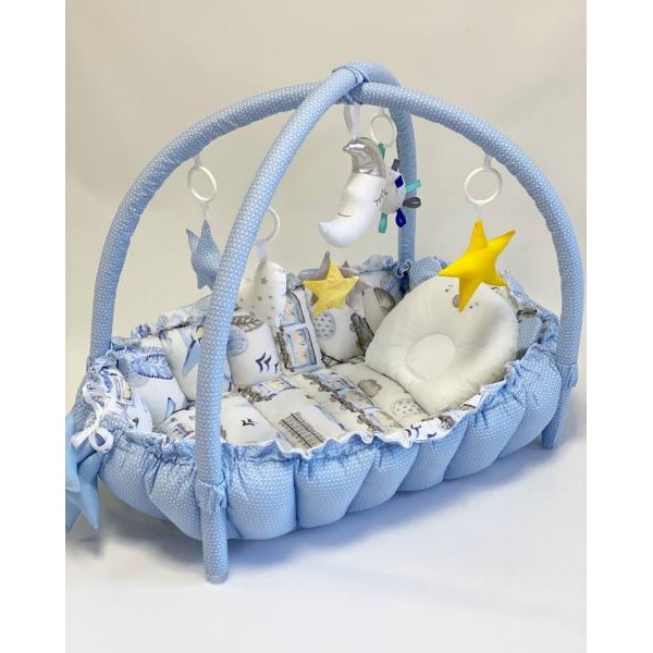 Babynest 2 in 1 MyKids 0718 Train Blue