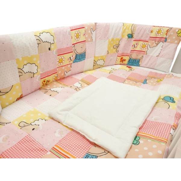 Lenjerie MyKids Mini Patratel Multicolor Girl 4 Piese 120x60