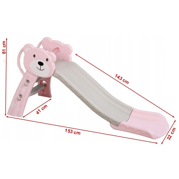 Tobogan MyKids Bear Pink 143 cm