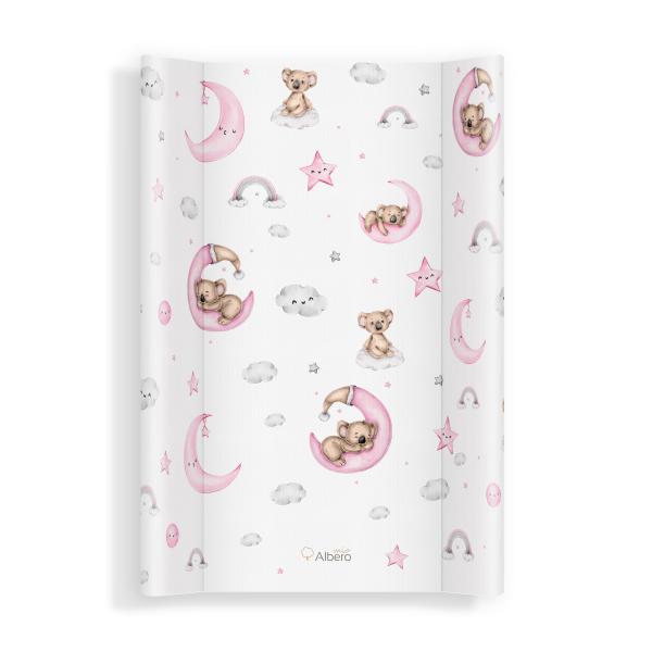 Saltea de infasat bebe cu intaritura 70x47,5 C008 Heaven world Pink