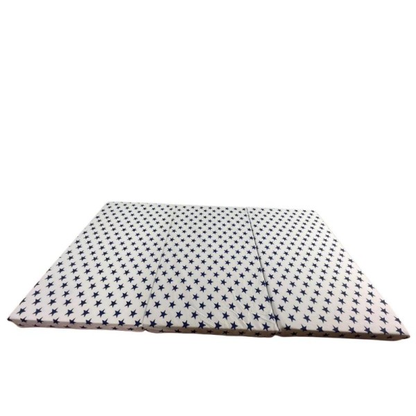 Saltea Pliabila Spuma Poliuretanica 120x60x5 cm - Dark Blue Stars