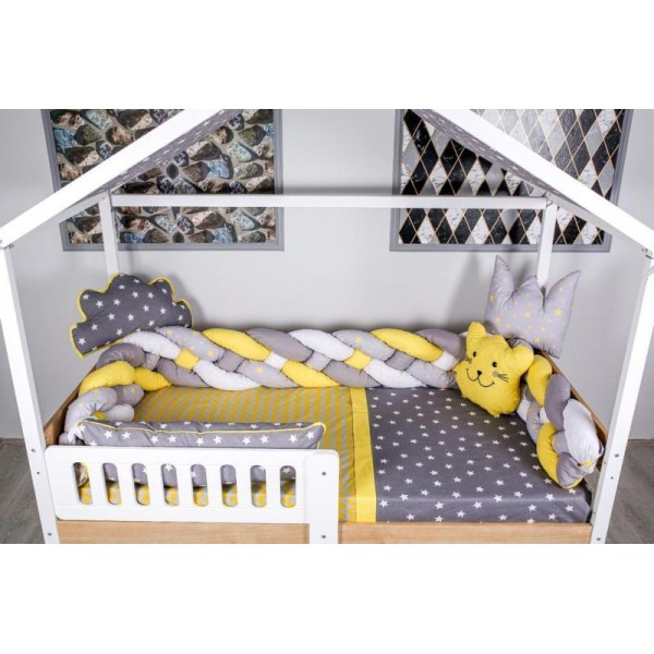 Lenjerie MyKids Montessori 7 Piese PS108 95x195 cm