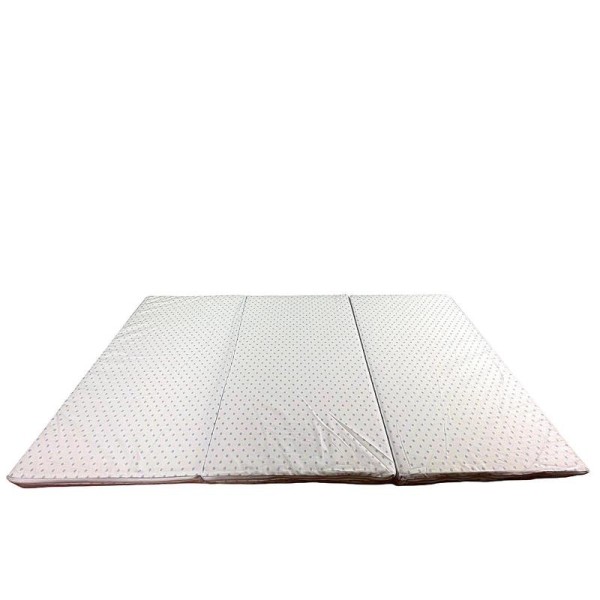 Saltea Pliabila Spuma Poliuretanica 120x60x5 cm - Light Blue Dots