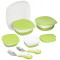 Scaun de masa 4moms White-Grey+Set Farfurii si tacamuri