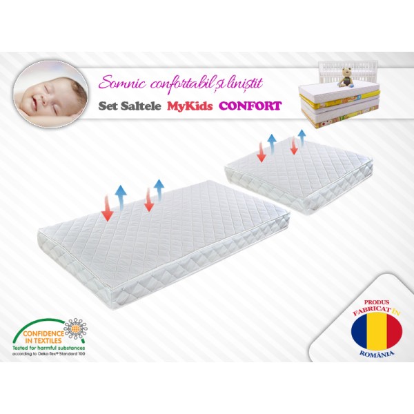 Set saltele MyKids Cocos Confort II 120x80x10 (cm) + 50x80x10 (cm)