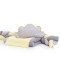 Lenjerie MyKids 6 piese Gray-Yellow fara baldachin 120x60 cm