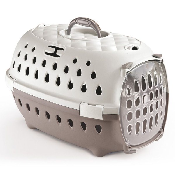 Cusca Transport Catei si Pisici talie mica, STEFANPLAST Gulliver Chic Grey 50x34x32cm