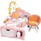 Centru de ingrijire pentru papusi Smoby Baby Nurse Cocoon Nursery 3 in 1 cu 16 accesorii