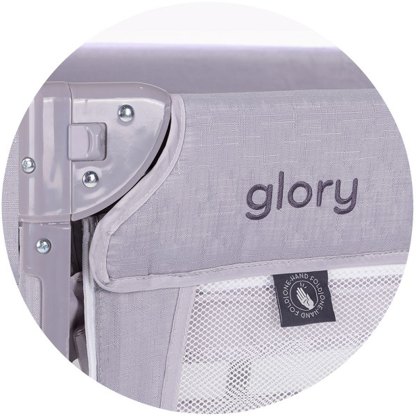Patut pliabil Chipolino Glory cu laterala culisanta cloud