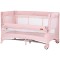 Patut pliabil Chipolino Glory cu laterala culisanta pink marshmallow
