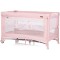 Patut pliabil Chipolino Glory cu laterala culisanta pink marshmallow