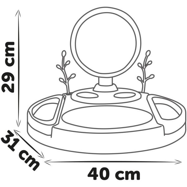 Salon de infrumusetare Smoby My Beauty Studio cu 15 accesorii