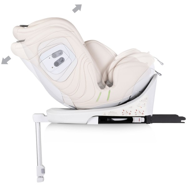 Scaun auto Chipolino Clima Air I-Size 40-150 cm cu sistem Isofix si sezut rotativ biscotta
