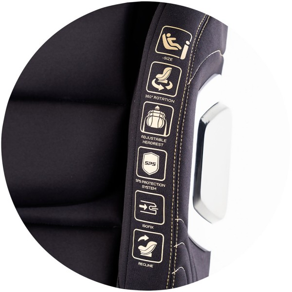 Scaun auto Chipolino Clima Air I-Size 40-150 cm cu sistem Isofix si sezut rotativ blackberry
