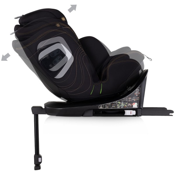 Scaun auto Chipolino Clima Air I-Size 40-150 cm cu sistem Isofix si sezut rotativ blackberry