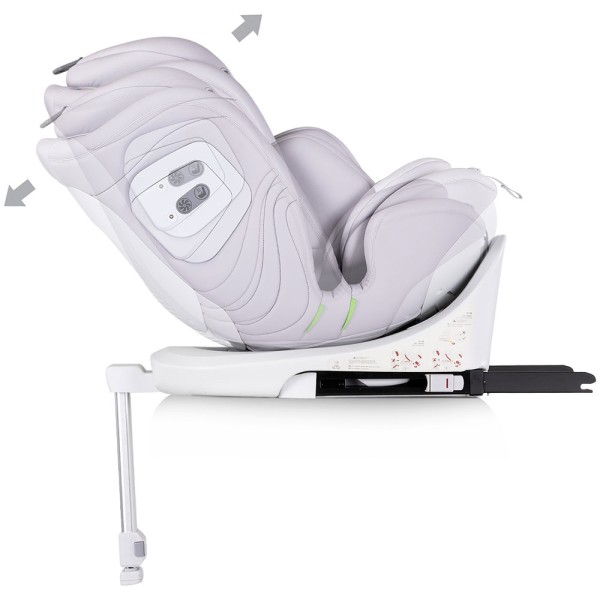 Scaun auto Chipolino Clima Air I-Size 40-150 cm cu sistem Isofix si sezut rotativ cloud