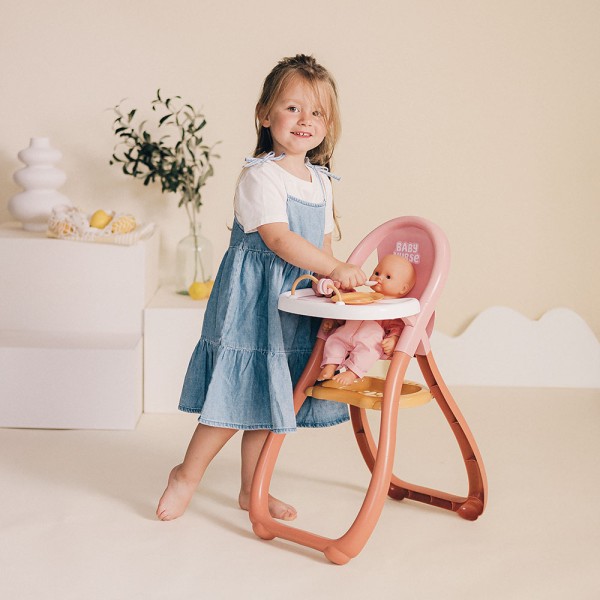 Scaun de masa pentru papusa Smoby Baby Nurse Highchair
