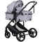 Cărucior 2 în 1 Chipolino Amore platinum pentru nou-născuți, landou și sport, până la 22 kg