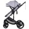 Cărucior 2 în 1 Chipolino Amore platinum pentru nou-născuți, landou și sport, până la 22 kg