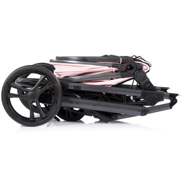 Cărucior 2 în 1 Chipolino Amore powder pink pentru nou-născuți, landou și sport, până la 22 kg