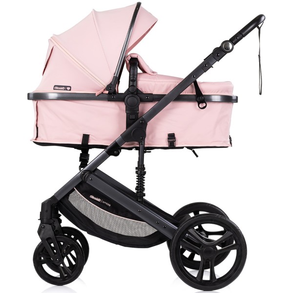 Cărucior 2 în 1 Chipolino Amore powder pink pentru nou-născuți, landou și sport, până la 22 kg