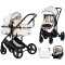 Cărucior 3 în 1 Chipolino Amore – Landou Reversibil + Scaun Auto, 0-36 luni, Culoare cashmere