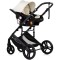 Cărucior 3 în 1 Chipolino Amore – Landou Reversibil + Scaun Auto, 0-36 luni, Culoare cashmere