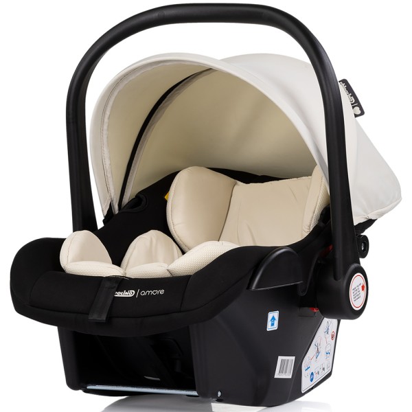 Cărucior 3 în 1 Chipolino Amore – Landou Reversibil + Scaun Auto, 0-36 luni, Culoare cashmere