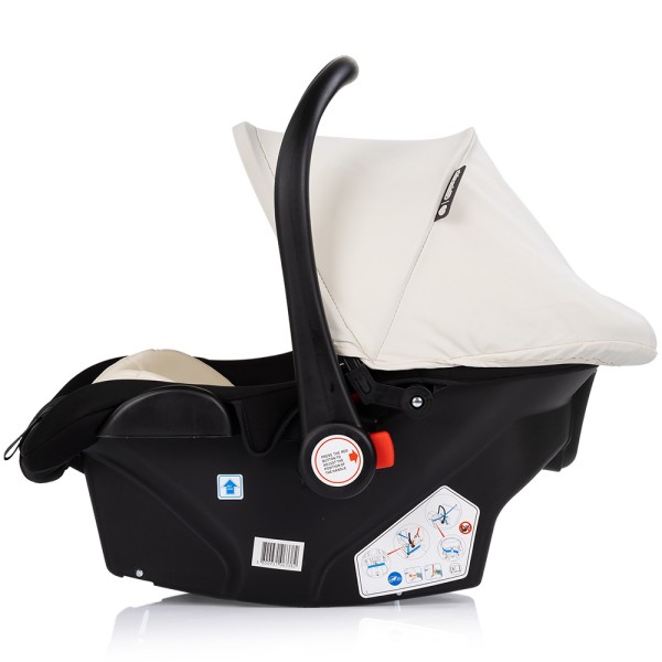 Cărucior 3 în 1 Chipolino Amore – Landou Reversibil + Scaun Auto, 0-36 luni, Culoare cashmere