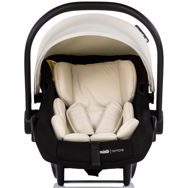 Cărucior 3 în 1 Chipolino Amore – Landou Reversibil + Scaun Auto, 0-36 luni, Culoare cashmere