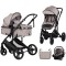 Cărucior 3 în 1 Chipolino Amore – Landou Reversibil + Scaun Auto, 0-36 luni, Culoare latte