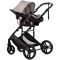 Cărucior 3 în 1 Chipolino Amore – Landou Reversibil + Scaun Auto, 0-36 luni, Culoare latte