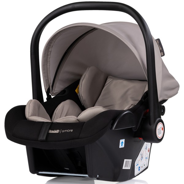 Cărucior 3 în 1 Chipolino Amore – Landou Reversibil + Scaun Auto, 0-36 luni, Culoare latte