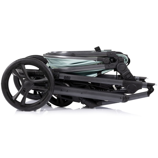 Cărucior 3 în 1 Chipolino Amore – Landou Reversibil + Scaun Auto, 0-36 luni, Culoare matcha