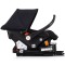 Cărucior 3 în 1 Chipolino Amore – Landou Reversibil + Scaun Auto, 0-36 luni, Culoare noir