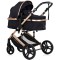 Cărucior 3 în 1 Chipolino Amore – Landou Reversibil + Scaun Auto, 0-36 luni, Culoare noir