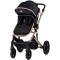 Cărucior 3 în 1 Chipolino Amore – Landou Reversibil + Scaun Auto, 0-36 luni, Culoare noir