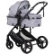 Cărucior 3 în 1 Chipolino Amore – Landou Reversibil + Scaun Auto, 0-36 luni, Culoare Platinum