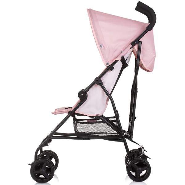 Cărucior sport Chipolino Point pink marshmallow, pliabil tip umbrelă, spătar reglabil, 6–36 luni