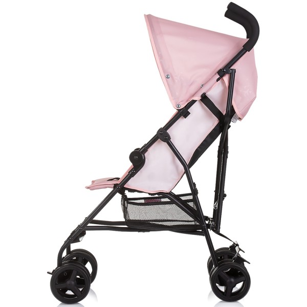 Cărucior sport Chipolino Point pink marshmallow, pliabil tip umbrelă, spătar reglabil, 6–36 luni