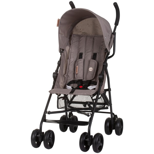 Cărucior sport Chipolino Point tiramisu, pliabil tip umbrelă, spătar reglabil, 6–36 luni  