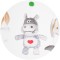 Carusel muzical pentru patut cu proiector Chipolino Hippo